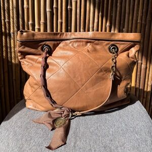 LANVIN leather shoulder bag